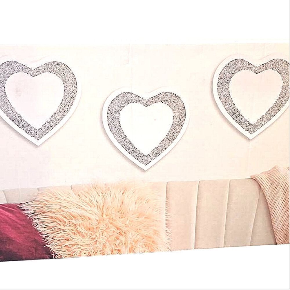 Nanette Lepore Heart-Shaped Wall Mirrors- Set of 3